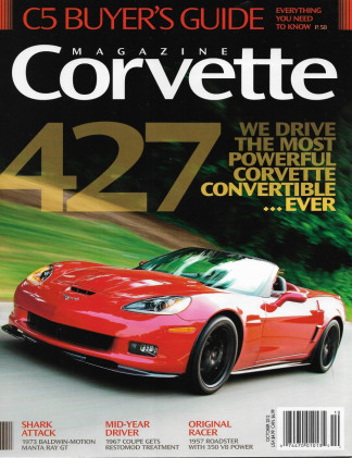 CORVETTE MAGAZINE 2012 OCT - '73 BADWIN-MOTION MANTA RAY GT, '67 RESTO, '57 350